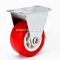 2.5 inch Light Duty Red PVC Rigid Casters